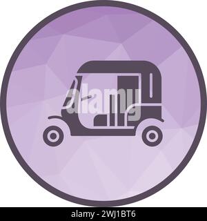 Immagine vettoriale dell'icona tuk-tuk. Illustrazione Vettoriale