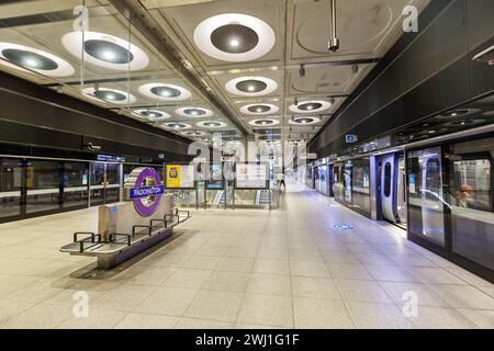 Stazione della metropolitana di Paddington sulla metropolitana Elizabeth Line Crossrail a Londra Foto Stock