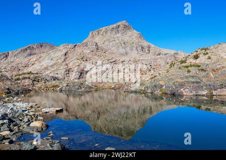 La Wind River Range, o Winds for Short, è una catena montuosa delle Montagne Rocciose nella parte occidentale dello stato del Wyoming Foto Stock