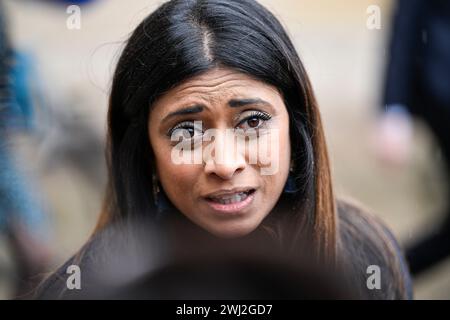 Parigi, Francia. 10 febbraio 2024. Prisca Thevenot durante un "seminario di lavoro" ministeriale del governo con il primo ministro francese all'Hotel Matignon il 10 febbraio 2024 a Parigi, in Francia. Crediti: Victor Joly/Alamy Live News Foto Stock