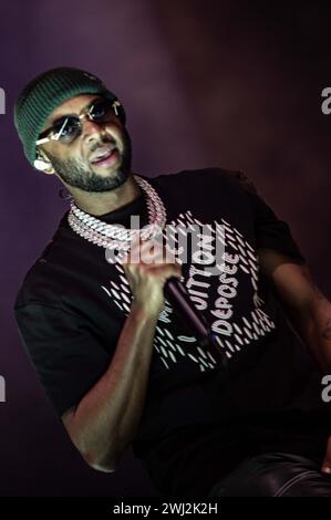 Londra, Regno Unito. 5 febbraio 2024. Il collettivo hip hop South London D-Block Europe esegue uno spettacolo tutto esaurito all'O2. Cristina Massei/Alamy Live News Foto Stock