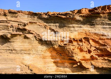 Costa dell'oceano vista del Montana Amarilla Tenerife Foto Stock