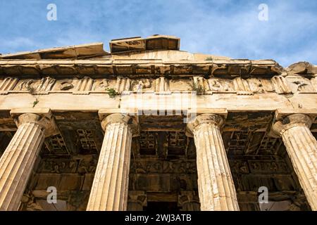 Tempio di Efesto, antica Agora di Atene, Grecia Foto Stock