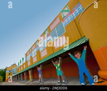 Children's Museum Houston, uno dei più frequentati negli Stati Uniti - Museum District di Houston, Texas - USA Foto Stock