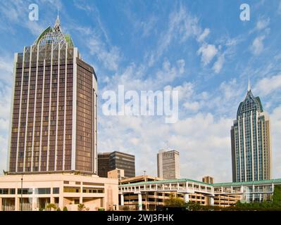 Centro città di Mobile, Alabama - Stati Uniti Foto Stock