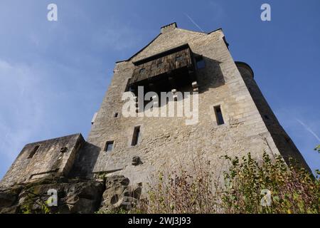 Castello di Larochette a Fels Foto Stock