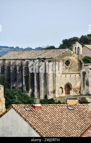 Vista di dettaglio della città spagnola di estella a leon in spagna. Foto Stock