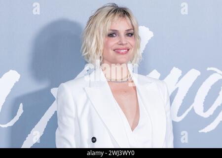 Roma, Italia. 12 febbraio 2024. L'attrice italiana Micaela Ramazzotti partecipa al photocall della serie TV "un amore" al Cinema Barberini di Roma (foto di Matteo Nardone/Pacific Press) Credit: Pacific Press Media Production Corp./Alamy Live News Foto Stock