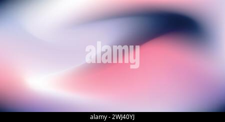 Sfondo sfumato astratto con transizione cromatica uniforme e fusione. Illustrazione vettoriale piatta isolata su sfondo bianco. Illustrazione Vettoriale