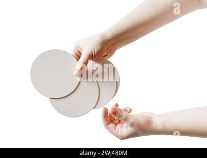 Birre, mani Foto Stock