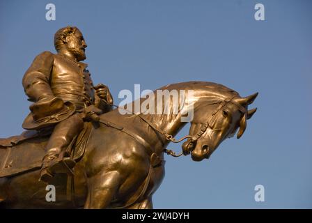 Robert E. Lee, generale confederato durante la guerra civile americana - statua rimossa nel settembre 2021 Foto Stock