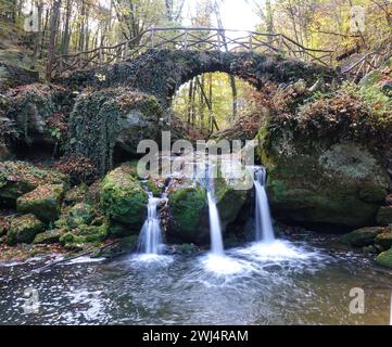 Tempio della sparatoria a Muellerthal, Lussemburgo Foto Stock