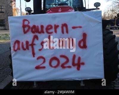 Gli agricoltori protestano il 01/08/2024 a Magdeburgo â€‹ Foto Stock