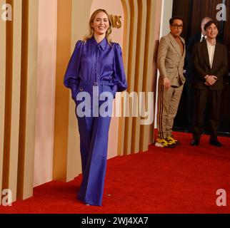Emily Blunt partecipa al 96° pranzo annuale dei candidati agli Oscar al Beverly Hilton di Beverly Hills, California, lunedì 12 febbraio 2024. Foto di Jim Ruymen/UPI Foto Stock