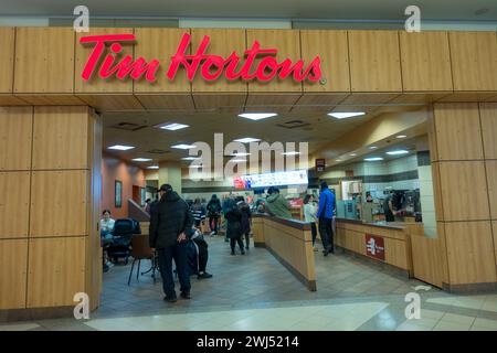 Tim Hortons nel Metrotown Mall Burnaby, British Columbia Canada Foto Stock