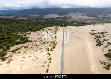 Dune di sabbia nella regione di Cadice, Andalusia, Spagna Foto Stock