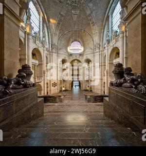 Nuovo Municipio, vista interna, magnifico edificio simile a un palazzo, Hannover, Germania, Europa Foto Stock