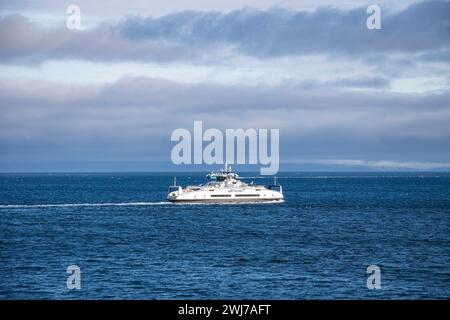 Mare di Salish/stretto di Georgia da Duke Point a Nanaimo, Columbia Britannica, Canada Foto Stock