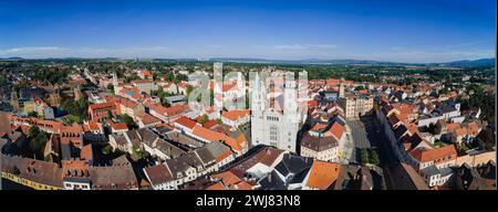 Centro storico di Zittau nell'alta Lusazia, Zittau, Sassonia, Germania Foto Stock