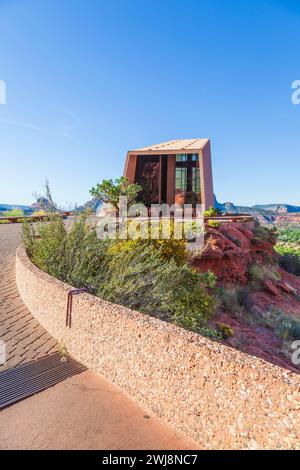 La Cappella della Santa Croce è una cappella cattolica costruita nelle mesas di Sedona, Arizona. Ispirato e commissionato da Marguerite Brunswig Staude Foto Stock