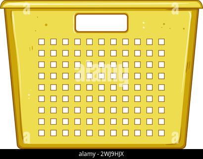 illustrazione vettoriale cartoni animati della cassa di plastica alimentare Illustrazione Vettoriale
