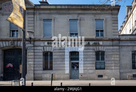 Parigi, Francia, ex Hôpital Saint-Vincent de Paul , solo editoriale. Foto Stock