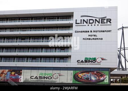 Buildings Project Nürburgring 2009, pista di Nürburgring, Nürburg, Renania-Palatinato, Germania, Europa, 2012 Foto Stock