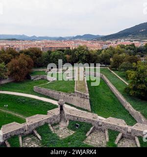 Bastione Guadalupe, parte delle vecchie difese di Pamplona, Navarra, Spagna, Spagna, Europa Foto Stock