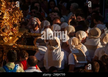 Settimana Santa a Siviglia, il costalero Foto Stock