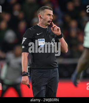 Londra, Regno Unito. 12 febbraio 2024. 12 febbraio 2024 - Crystal Palace V Chelsea - Premier League - Selhurst Park. Arbitro Michael Oliver. Crediti immagine: Mark Pain/Alamy Live News Foto Stock