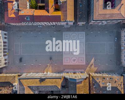 Senigallia (Italia, Marche, provincia di Ancona), Piazza Garibaldi Foto Stock