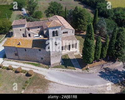 Massa Martana (Italia, Umbria, provincia di Perugia), abbazia di San Faustino Foto Stock