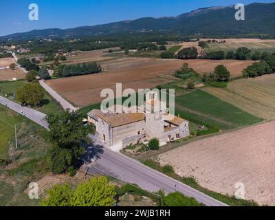 Massa Martana (Italia, Umbria, provincia di Perugia), chiesa di Santa Maria in Pantano Foto Stock