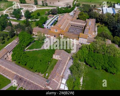 Urbisaglia (Italia, Marche, provincia di Macerata), abbazia di Chiaravalle di Fiastra Foto Stock