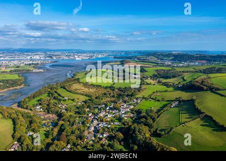 St John's Lake, Cornovaglia, Inghilterra, Regno Unito, Europa Foto Stock