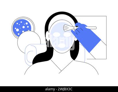 Maschera facciale illustrazioni vettoriali isolate di cartoni animati. Illustrazione Vettoriale