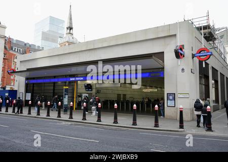 Stazione della metropolitana Bank, Princes St London. Foto Stock