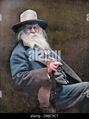 Walter Whitman geb. 31. Mai 1819 a West Hills Gest. 26. März 1892 in Camden War ein US-amerikanischer Dichter, saggista e giornalista, Historisch, d Foto Stock