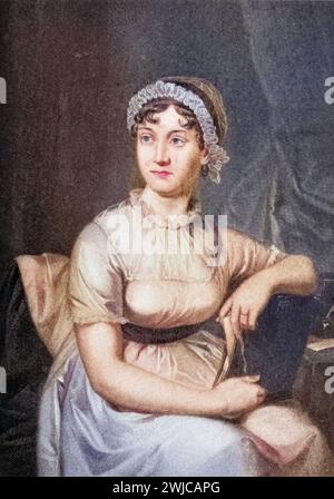 Jane Austen geb. 16) Dezember 1775 a Steventon Gest. 18. Juli 1817 in Winchester War eine britische Schriftstellerin, Historisch, digital restauriert Foto Stock