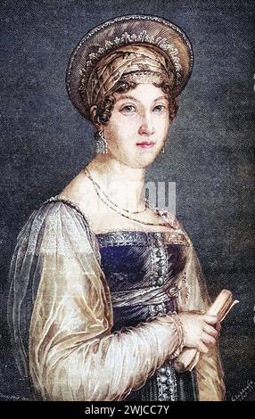 Mademoiselle Mars, Anne-Francoise-Hippolyte Boutet, 1779-1847. Schauspielerin an der Comedie-Francaise, Historisch, digital restaurierte Reproduktion Foto Stock