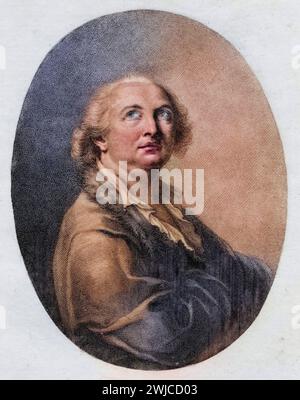 Alessandro Graf von Cagliostro, pseudonimo für Giuseppe Balsamo geb. 8. Juni 1743 a Palermo Gest. 26. Agosto 1795 a San Leo guerra ein italienischer Okk Foto Stock