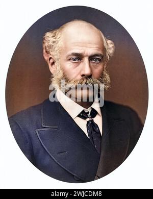 Sir Joseph William Bazalgette geb. 28. März 1819 a Enfield gest. 15. März 1891 in Wimbledon War einer der großen Tiefbauingenieure des Viktorianische Foto Stock