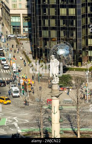 Columbus Circle, NYC Foto Stock