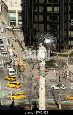Columbus Circle, NYC Foto Stock