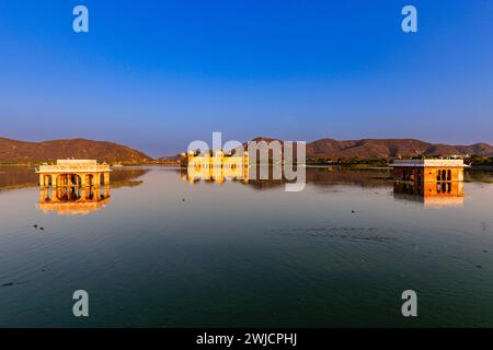 JAL Mahal, der Wasserpalast, Jaipur, Rajasthan, Indien Foto Stock