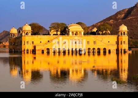 JAL Mahal, der Wasserpalast, Jaipur, Rajasthan, Indien Foto Stock