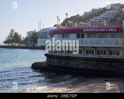 Ristorante sull'acqua lungo Oriental Bay a Wellington, nuova Zelanda Foto Stock