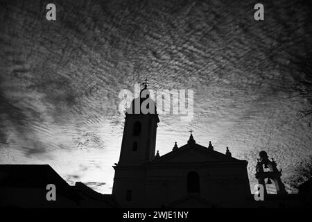 Cimitero la Recoleta nel quartiere Recoleta di Buenos Aires, Argentina. Contiene le tombe di personaggi importanti, tra cui Eva Perón. Foto Stock