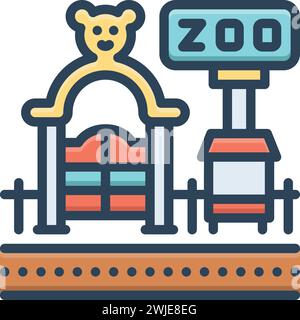 Icona per zoo, menagerie Illustrazione Vettoriale