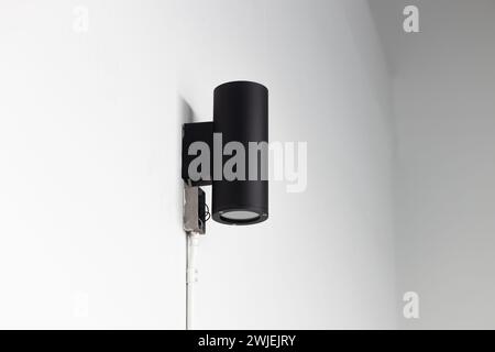 lampada da incasso per esterni montaggio a parete design moderno per uffici Foto Stock